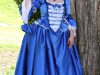 Modré saténové šaty – šaty č.1